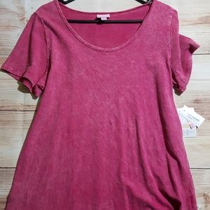 LuLaRoe Large Acid Wash Classic T